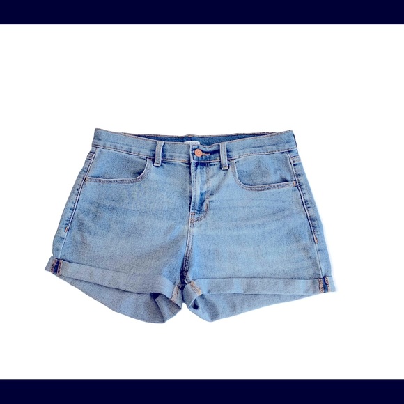Old Navy Cuff Jean Shorts Sz 8 - Picture 1 of 6